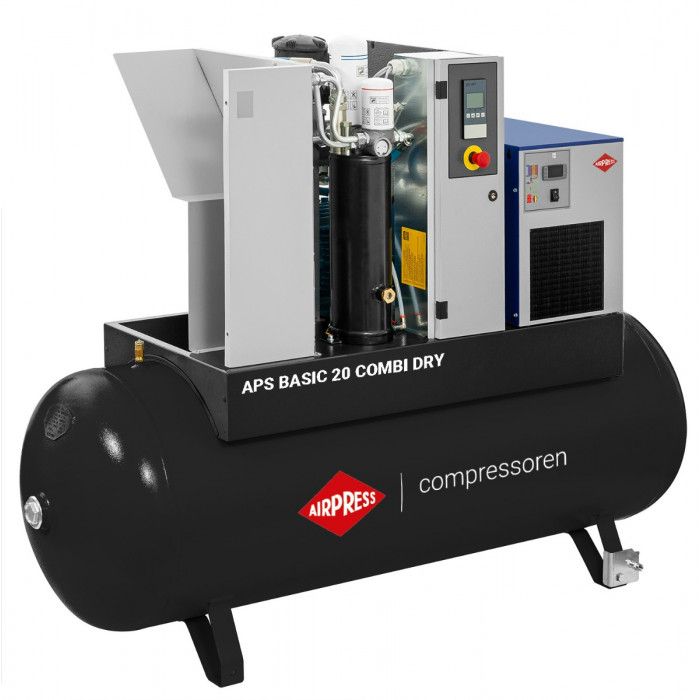 Compresseur à vis APS 20 Basic Combi Dry 8 bar 20 CV/15 kW 1860 l/min 500 L