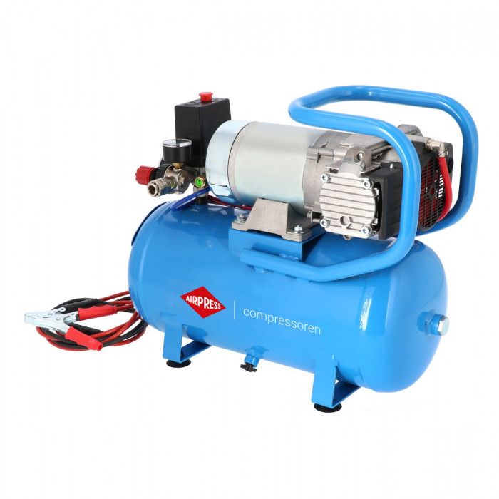 Compresseur pour camion (compresseur 24V) silencieux sans huile DC 24-225/15 10 bar 0.75 ch/0.55 kW 180 l/min 15 L