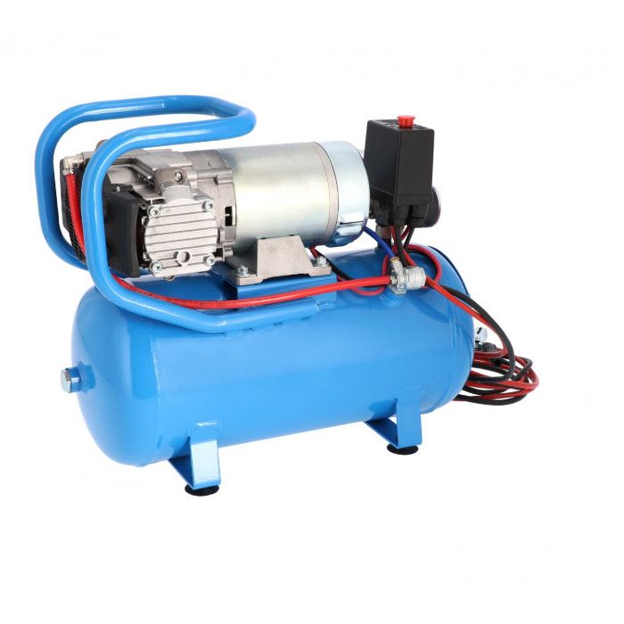 Compresseur pour camion (compresseur 24V) silencieux sans huile DC 24-225/15 10 bar 0.75 ch/0.55 kW 180 l/min 15 L