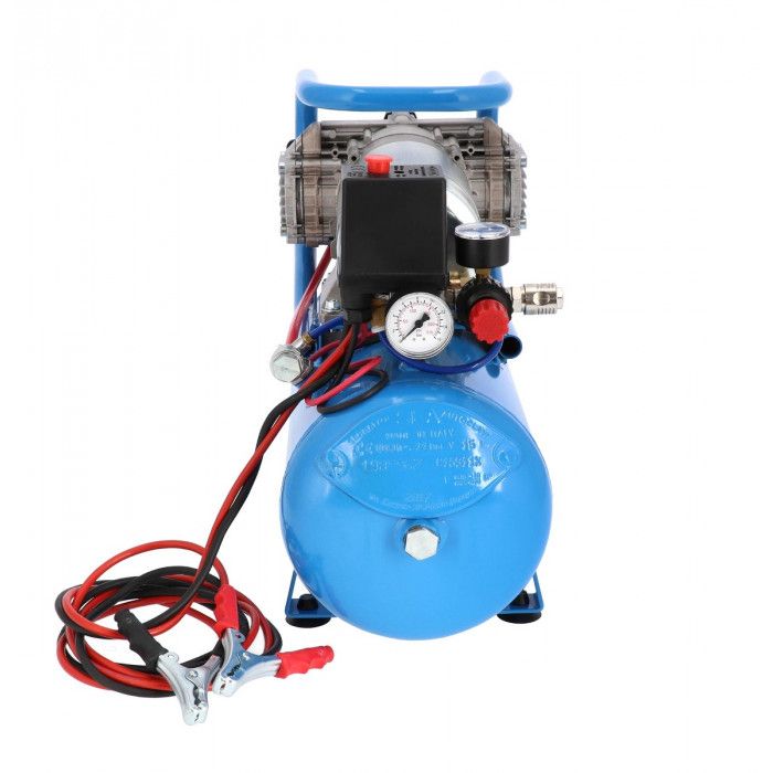 Compresseur pour camion (compresseur 24V) silencieux sans huile DC 24-225/15 10 bar 0.75 ch/0.55 kW 180 l/min 15 L