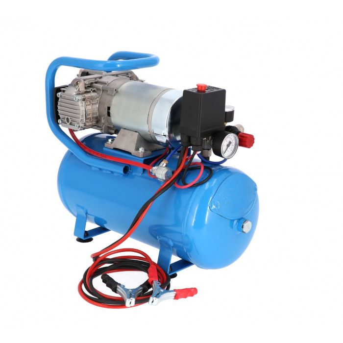 Compresseur pour camion (compresseur 24V) silencieux sans huile DC 24-225/15 10 bar 0.75 ch/0.55 kW 180 l/min 15 L