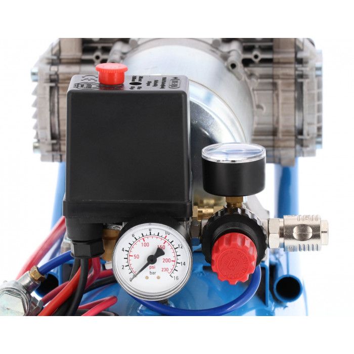 Compresseur pour camion (compresseur 24V) silencieux sans huile DC 24-225/15 10 bar 0.75 ch/0.55 kW 180 l/min 15 L