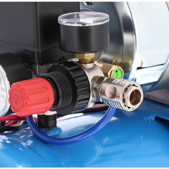 Compresseur pour camion (compresseur 24V) silencieux sans huile DC 24-225/15 10 bar 0.75 ch/0.55 kW 180 l/min 15 L