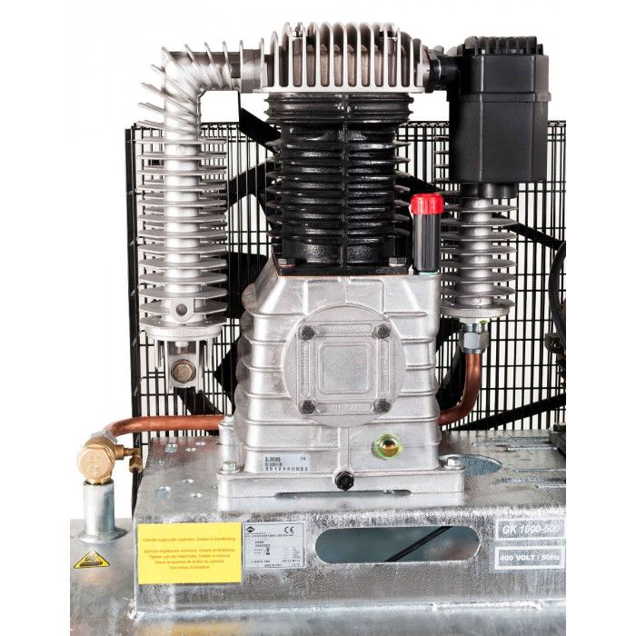Compresseur G 1000-500 Pro 11 bar K30 7.5 ch/5.5 kW 698 l/min 500 L cuve galvanisée
