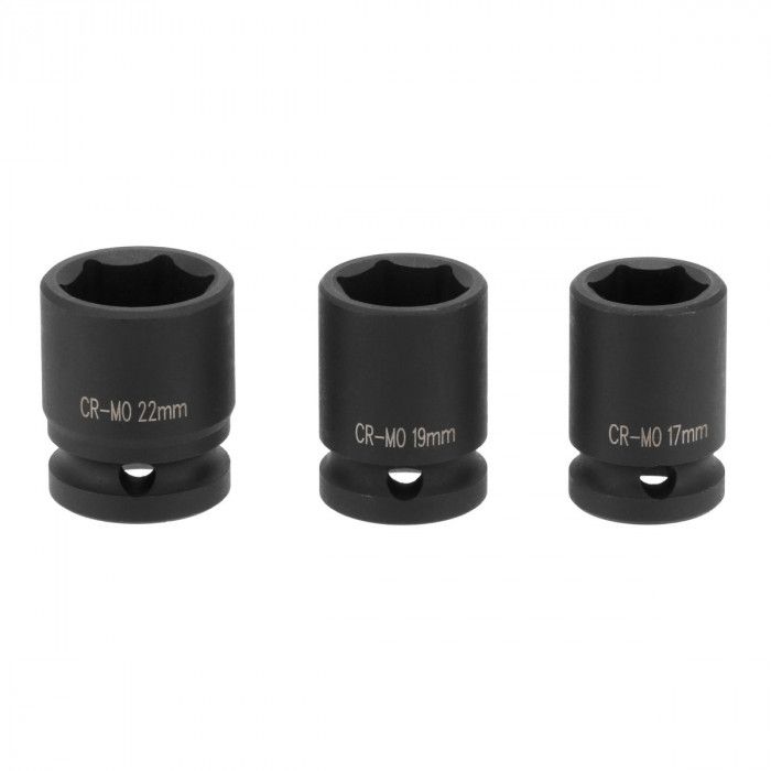 Coffret clé à choc pneumatique 1/2" 1112 Nm 8000 tr/min 6.2 bar +/- 225 l/min avec 6 Douilles