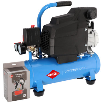 Mini compresseur H 185-6 8bar 1.5 ch/1.1 kW 82.3 l/min 6L