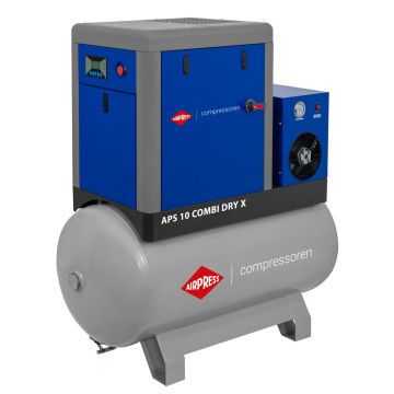 Compresseur à vis APS 10 Combi Dry X 10 bar 10 ch/7,5 kW 920 l/min 500 L