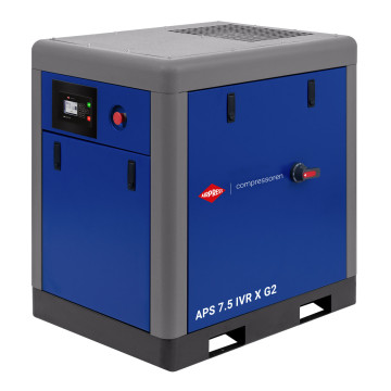 Compresseur à vis APS X 7,5 IVR avec onduleur 10 bar 7,5 ch/5,5 kW 170-760 l/min