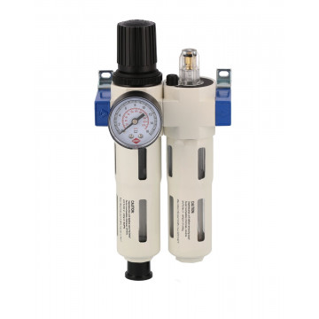 Filtre huileur régulateur de pression 1200-1500 L/min 0-15 bar 5 microns 1/2" Femelle