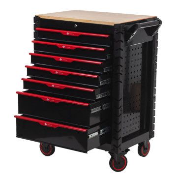 Chariot à outils 7 tiroirs 215 outils à main — NOUVEAUTÉ