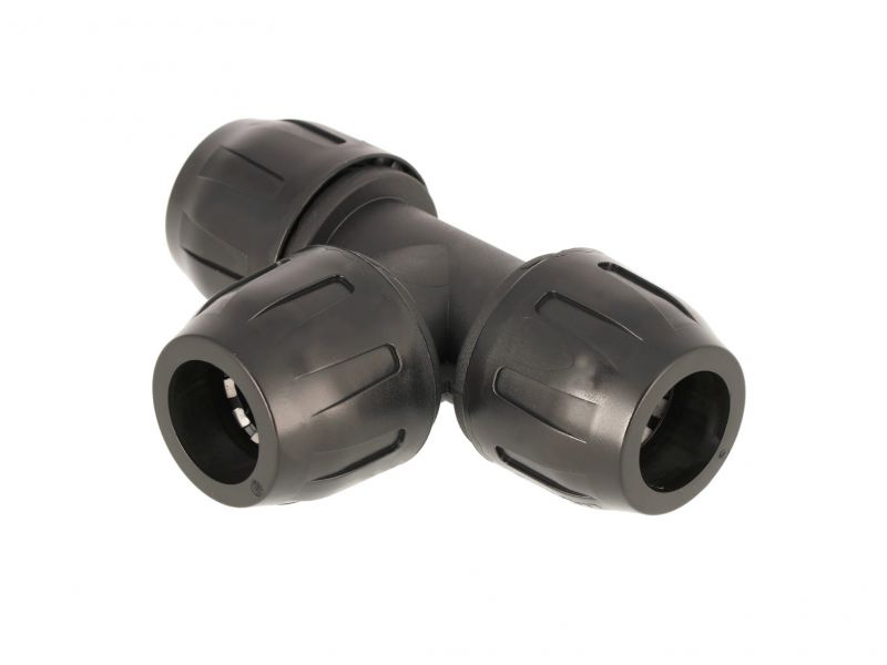 Raccord en T pour tubes Diam. ext. 32 mm de réseau air comprimé