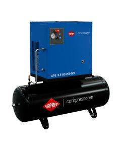 Compresseur à vis APS 5,5 GO 200 Combi IVR 5,5 CV/4 kW 10 bar 498 l/min 200 L
