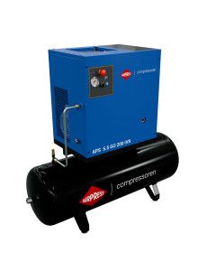 Compresseur à vis APS 5,5 GO 200 Combi IVR 5,5 CV/4 kW 10 bar 498 l/min 200 L