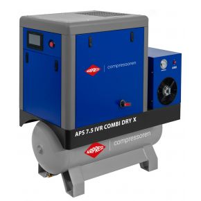 Compresseur à vis APS-X 7.5 IVR Combi Dry Onduleur 10 bar 7.5 ch/5.5 kW 290-690 l/min 200 L
