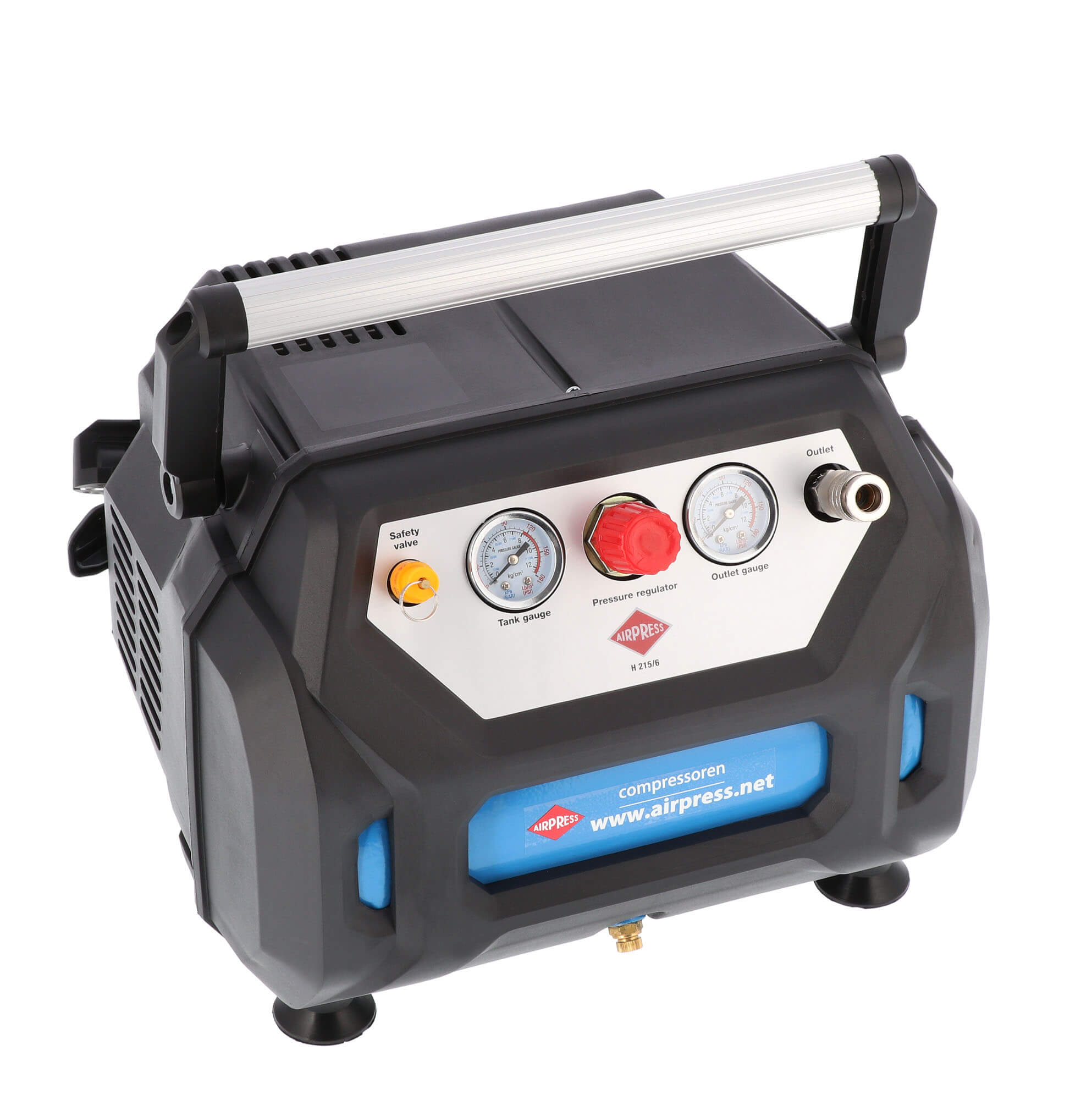 Compresseur sans huile H 215-6 8 bar 1,5 cv 92 l/min 6 L