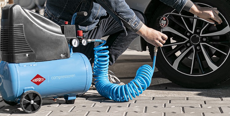 Compresseur Portatif 12v / 230V pour pneus Voiture, vélo et ballons, Compresseurs