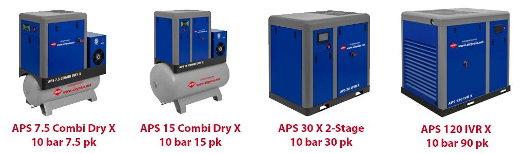 Compresseurs à vis de la série X Airpress