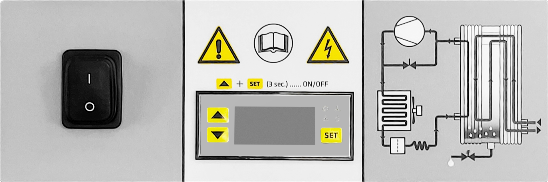 Tableau de bord avec communication Modbus du sécheur frigorifique RDO